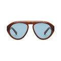 Val in Light Brown Tortoise Blue Lens