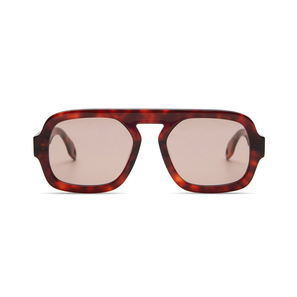 Jane in Dark Red Tortoise Maroon Lens