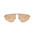 Riley in Gold Metal Amber Lens