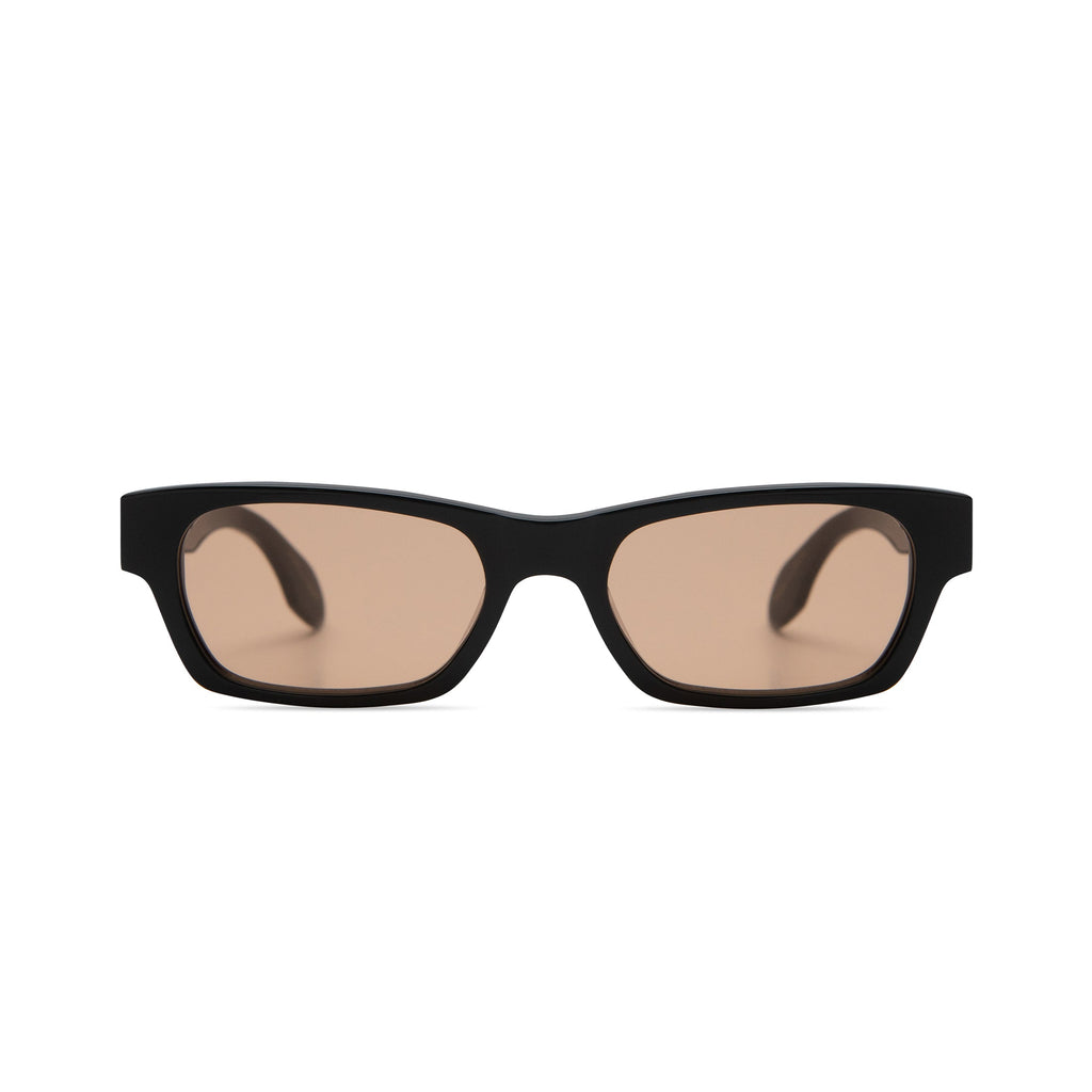 Alix in Gloss Black Amber Lens