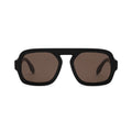 Jane in Gloss Black Dark Brown Lens