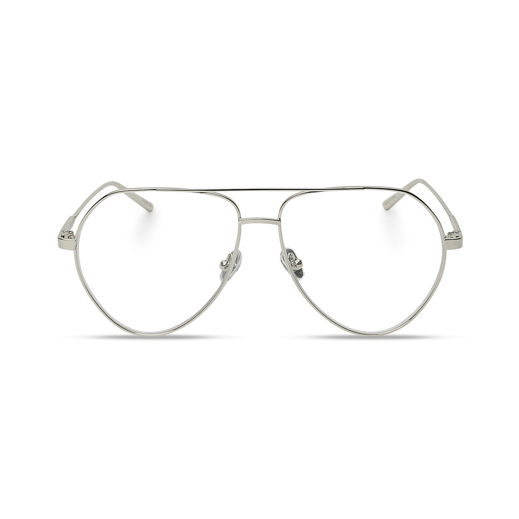 Sam in Silver Metal Optical